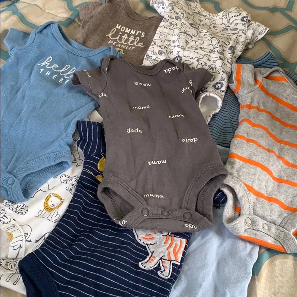 Preemie body suits set of 9